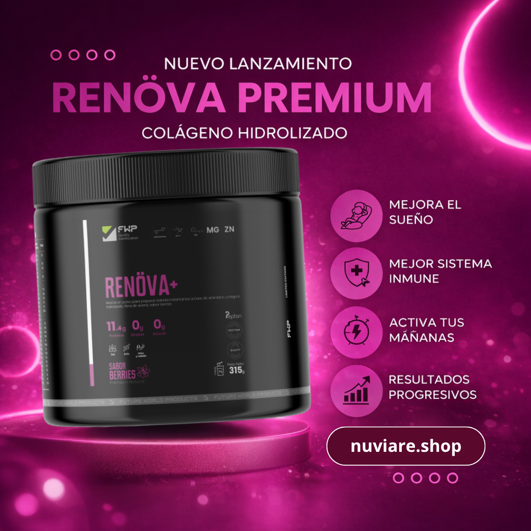 COLÁGENO RENÖVA+ | Tu dosis Diaria de Juventud Bienestar y Belleza