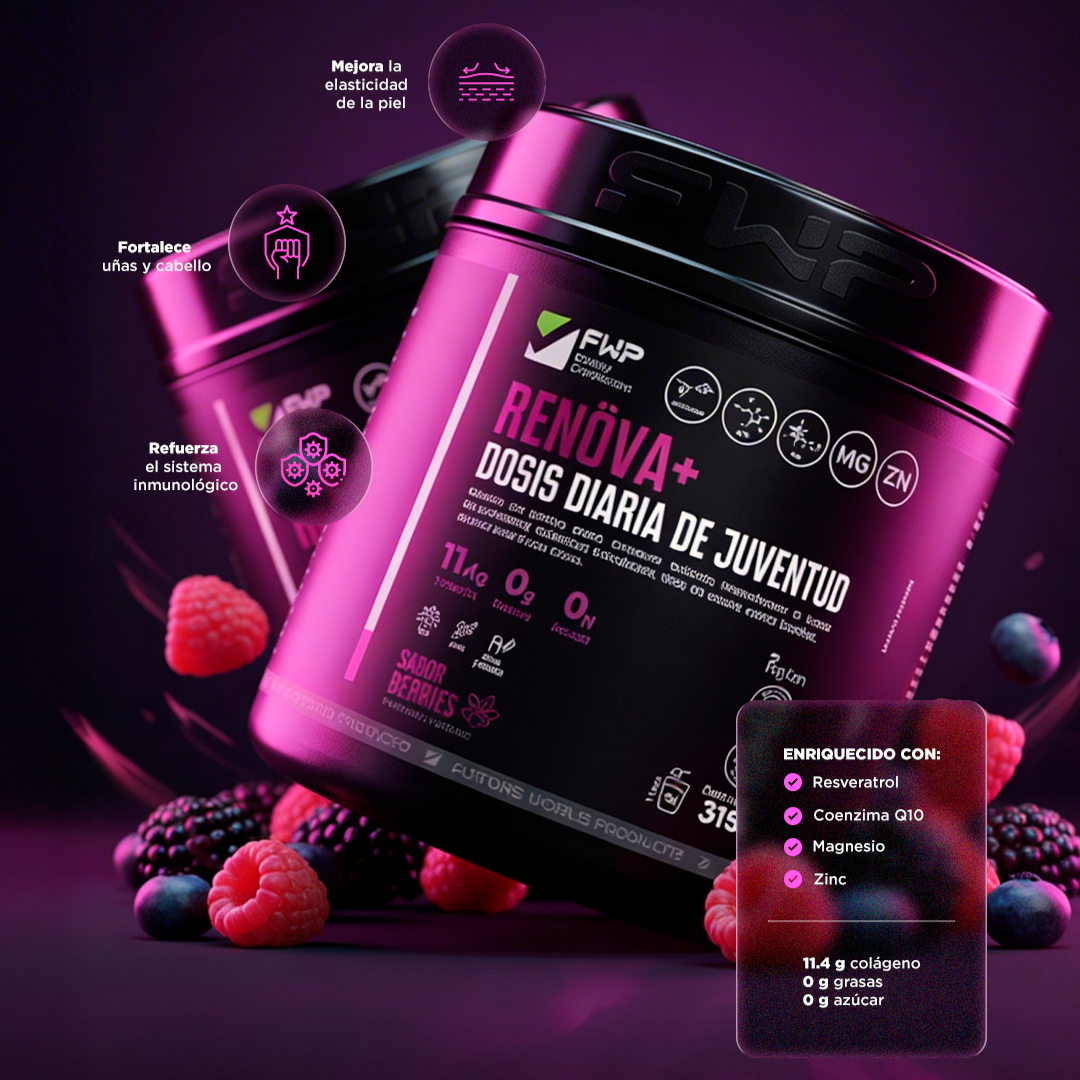 COLÁGENO RENÖVA+ | Tu dosis Diaria de Juventud Bienestar y Belleza